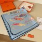 ch 110Hermes silk handkerchief (100% mulberry silk) [Fun ice cream]Designer Elias K_2798