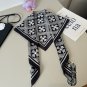 ch 110Kroxin 90cm silk square scarf is made of top-quality twill silk material with h_4193