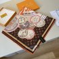 ch 110LV new silk handkerchiefThe Malles Merveilleuruses silk handkerchief draws in_7706
