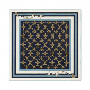 ch 110LV new square scarfThe LV Cordage silk square scarf incorporates Monogram flo_4708