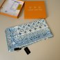 ch 110LV new square scarfThe LV Tiles silk square scarf outlines the border with a_3282