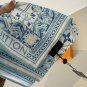 ch 110LV new square scarfThe LV Tiles silk square scarf outlines the border with a_3282