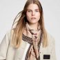 ch 110LV new square scarfThe Ultimate Monogram 90 square scarf reinterprets Louis V_2738