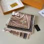ch 110LV new square scarfThe Ultimate Monogram 90 square scarf reinterprets Louis V_2738