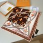 ch 110LV new square scarfThe Ultimate Monogram 90 square scarf reinterprets Louis V_2739