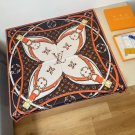 ch 110LV new square scarfThe Ultimate Monogram 90 square scarf reinterprets Louis V_3271