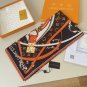 ch 110LV new square scarfThe Ultimate Monogram 90 square scarf reinterprets Louis V_3271