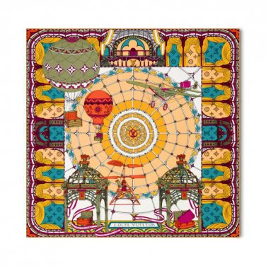 ch 110Lv's new Fly Away silk handkerchief cleverly interprets a fantastic journey, in