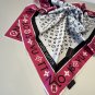 ch 110Lv's new silk handkerchiefThis Monogram Infinity handkerchief is set against