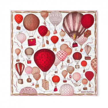 ch 110Lv's new silk handkerchiefThis Up and Away 90 square scarf tells the story of_2297