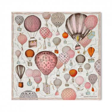 ch 110Lv's new silk handkerchiefThis Up and Away 90 square scarf tells the story of_2298