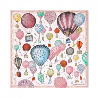 ch 110Lv's new silk handkerchiefThis Up and Away 90 square scarf tells the story of_7660