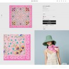 ch 110New Gucci logo flower very beautiful scarf series, very outstanding taste style