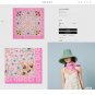 ch 110New Gucci logo flower very beautiful scarf series, very outstanding taste style