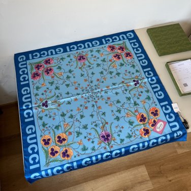 ch 110New Gucci logo flower very beautiful scarf series, very outstanding taste style_4704