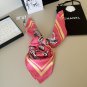 ch 110New Original Small Fragrance 90cm Silk Square TowelChanel Accessories Made o