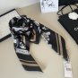 ch 110New Original Small Fragrance 90cm Silk Square TowelChanel Accessories Made o_4299
