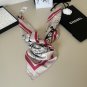 ch 110New Original Small Fragrance 90cm Silk Square TowelChanel Accessories Made o_4300