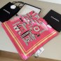 ch 110New Original Small Fragrance 90cm Silk Square TowelChanel Accessories Made o_6591