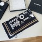 ch 110New Original Small Fragrance 90cm Silk Square TowelChanel Accessories Made o_6592