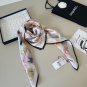 ch 110New Original Small Fragrance 90cm Silk Square TowelChanel Accessories Made o_6592