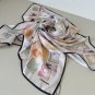 ch 110New Original Small Fragrance 90cm Silk Square TowelChanel Accessories Made o_6592