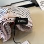 ch 110Original small fragrance 90cm silk square scarf [polka dot big double C] made o