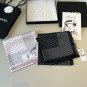 ch 110Original small fragrance 90cm silk square scarf [polka dot big double C] made o