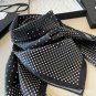ch 110Original small fragrance 90cm silk square scarf [polka dot big double C] made o_2376