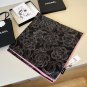 ch 110Original small fragrance 90cm silk square scarf [Su Dian Shan Cha Hua] made of_7114