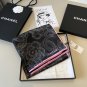 ch 110Original small fragrance 90cm silk square scarf [Su Dian Shan Cha Hua] made of_7114