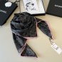 ch 110Original small fragrance 90cm silk square scarf [Su Dian Shan Cha Hua] made of_7114