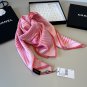 ch 110Original Small Fragrance 90cm Silk Square Towel [Art Double C] Made of top-qual_1801