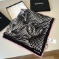 ch 110Original Small Fragrance 90cm Silk Square Towel [Art Double C] Made of top-qual_7110