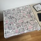 ch 110Original Small Fragrance 90cm Silk Square Towel [Bird Cage] Made of top-quality