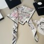 ch 110Original Small Fragrance 90cm Silk Square Towel [Bird Cage] Made of top-quality