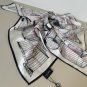 ch 110Original Small Fragrance 90cm Silk Square Towel [Bird Cage] Made of top-quality