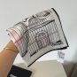ch 110Original Small Fragrance 90cm Silk Square Towel [Bird Cage] Made of top-quality