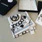 ch 110Original Small Fragrance 90cm Silk Square Towel [Chain Accessory] Made of top-q_2381