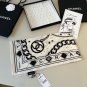 ch 110Original Small Fragrance 90cm Silk Square Towel [Chain Accessory] Made of top-q_2381