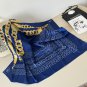 ch 110Original Small Fragrance 90cm Silk Square Towel [Chain Accessory] Made of top-q_4765