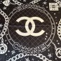 ch 110Original Small Fragrance 90cm Silk Square Towel [Chain Accessory] Made of top-q_7741