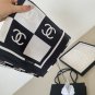 ch 110Original Small Fragrance 90cm Silk Square Towel [Checkerboard Double C] Made of