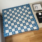 ch 110Original Small Fragrance 90cm Silk Square Towel [Checkerboard Double C] Made of_4319