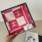 ch 110Original Small Fragrance 90cm Silk Square Towel [Checkerboard Double C] Made of_6610