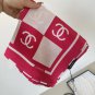 ch 110Original Small Fragrance 90cm Silk Square Towel [Checkerboard Double C] Made of_6610