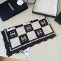 ch 110Original Small Fragrance 90cm Silk Square Towel [Checkerboard Double C] Made of_6611