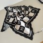 ch 110Original Small Fragrance 90cm Silk Square Towel [Checkerboard Double C] Made of_6611