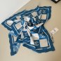 ch 110Original Small Fragrance 90cm Silk Square Towel [Checkerboard Double C] Made of_6612