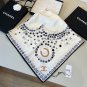 ch 110Original Small Fragrance 90cm Silk Square Towel [Double C Camellia] Made of top_7726
